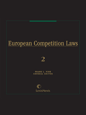 cover image of European Competition Laws